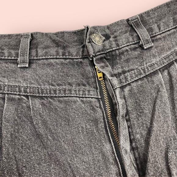 Levis Misses Jeans Black Denim Jeans Size 14 Hi Waist Vintage Made In USA - Picture 4 of 10